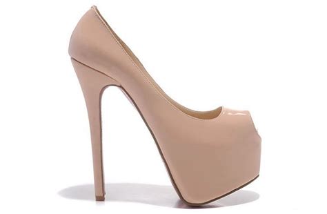 New Open Toe Nude Patent Leather Women Cm Highness High Heels Shoes Genuine Leather