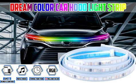 Amazon Opl Inch Dream Color Car Hood Light Strip With Wireless