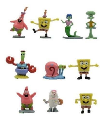 Bob Esponja Set 10 Figuras Mercado Libre