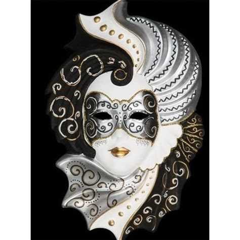 Broderie Art Diamant Complet Kit Dame Au Masque Diamond Painting Rond