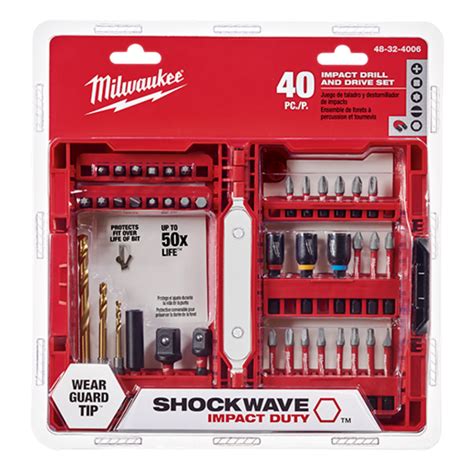 Kit Puntas De Impacto Milwaukee Shockwave De Piezas