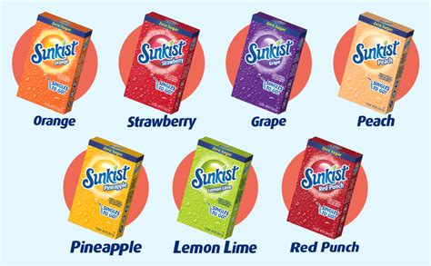 Sunkist Soda Lemon Lime Singles To Go Drink Mix 053 Oz