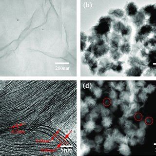 A TEM Image Of The GO B TEM C HRTEM And D STEM Images Of The