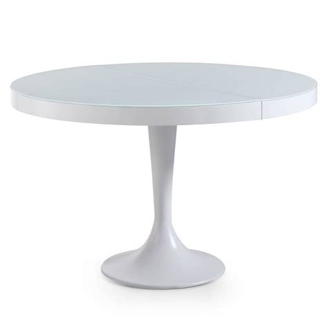 Tables Tables Et Chaises Table Ronde Extensible TULIPE Blanche Inside75