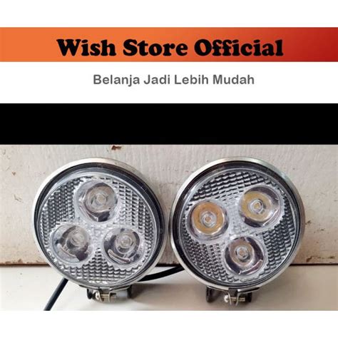 Jual Fog Lamp Foglamp Lampu Kabut Tembak Sorot Bulat 3 LED DNY 031