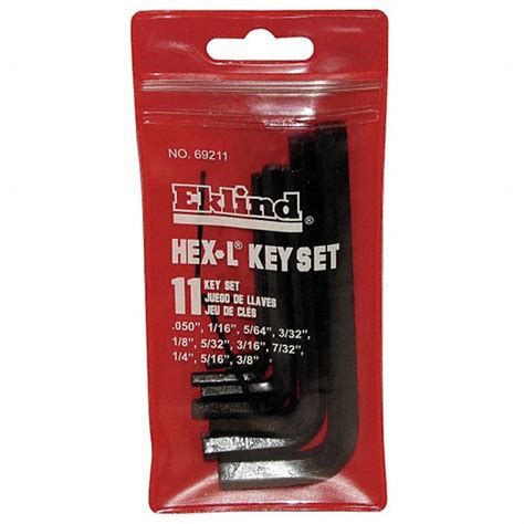 Eklind Sae Short Hex Key Set 4rb8169211 Grainger