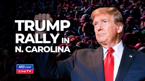 Live Trump Rallies In Greensboro North Carolina Youtube