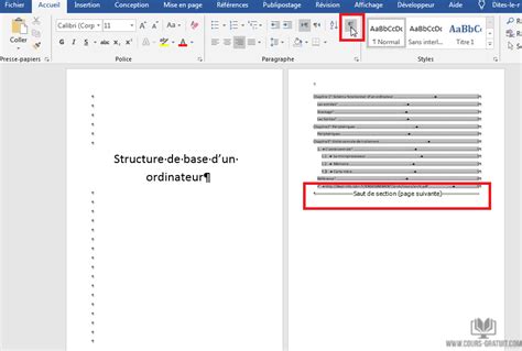 Tutoriel Word Ajouter la numérotation à partir d un page