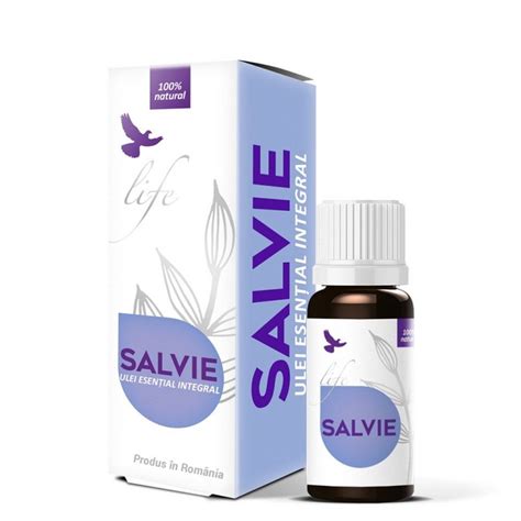 Ulei Esential Integral De Salvie 10 Ml Bionovativ Farmacia Tei Online