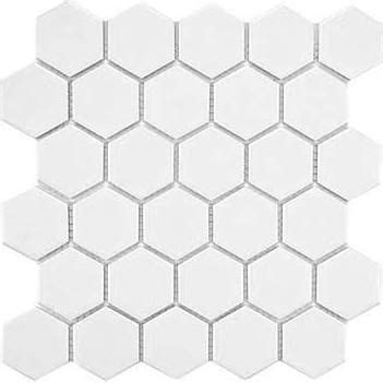 The White Hexagonal Tile Pattern Is Shown