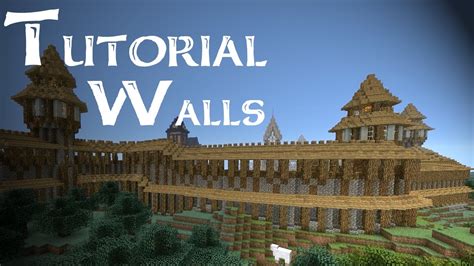 Minecraft Tutorial How To Build Medieval City Walls Part 14 Youtube