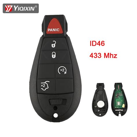 YIQIXIN Llave De Coche Remota De 5 Botones Para Chrysler Dodge Ram 2008