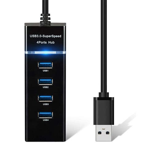 Usb Hub Gbps Ports Super Speed Pc Peripheri Grandado