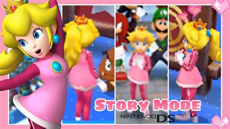 💗 Mario And Sonic At The Olympic Winter Games Ds All Peach Story Mode Moments 💗 Youtube