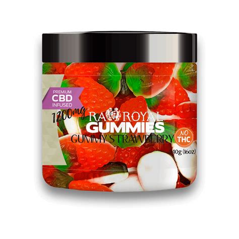 Ra Royal Ra Royal Gummies Cbd Gummy Strawberry Jar 1200 Mg Leafly