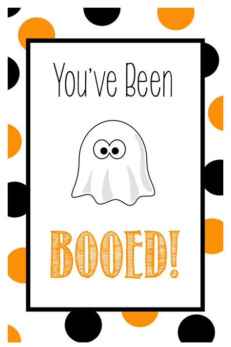 Youve Been Booed Free Printable Tags Crazy Little Projects