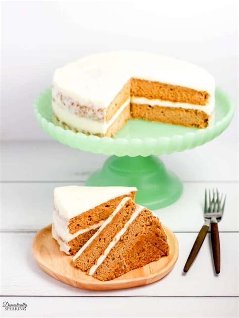 Spiced Carrot Cake With Greek Yogurt Domestically Speaking