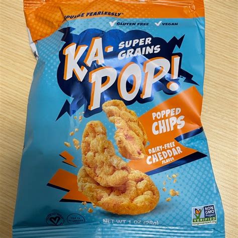 Ka Pop Dairy Free Cheddar Popped Chips Review Abillion