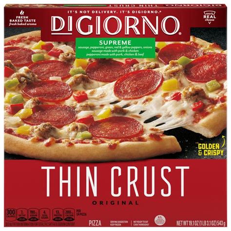 Digiorno Thin Crust Supreme Pizza Products Lowes Foods To Go