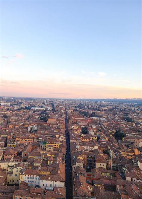 Aerial View Of Bologna In Italy Stock Photo Image Of Downtown