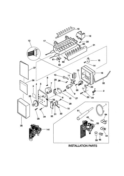 Kenmore Elite Ice Maker Parts Diagram