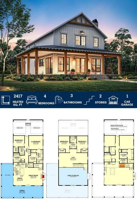 40x60 Barndominium Floor Plans with Loft