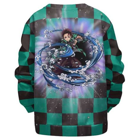 Tanjiro Water Breathing Checkered Kids Sweatshirt