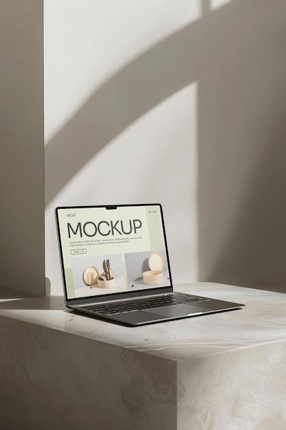 Premium Psd Nature Color Laptop Mockup