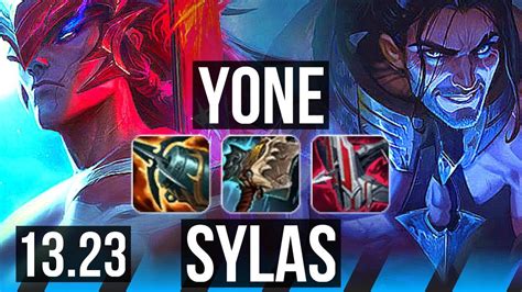 Yone Vs Sylas Mid 66 Winrate 6 Solo Kills Kr Master 1323