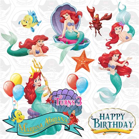 Mermaid Printable Cake Topper