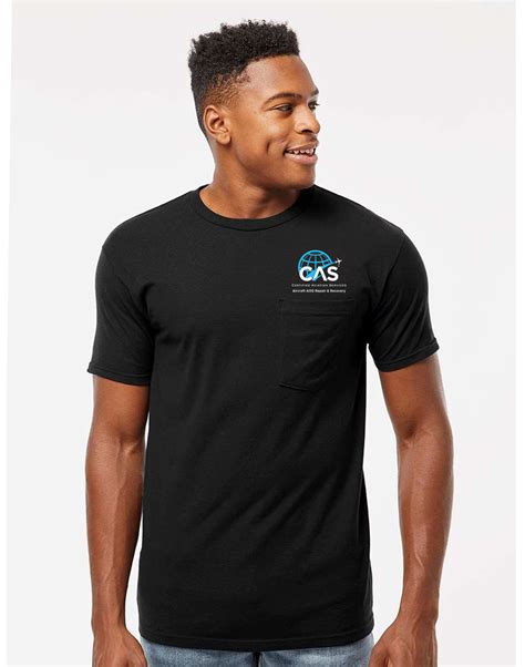 8300 Gildan® Dryblend® 50 Cotton 50 Poly Pocket T Shirt Certified