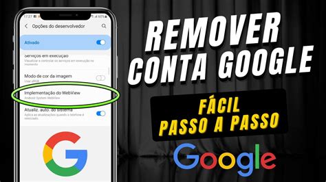 Como Remover Conta Google De Qualquer Celular Atualizado Youtube