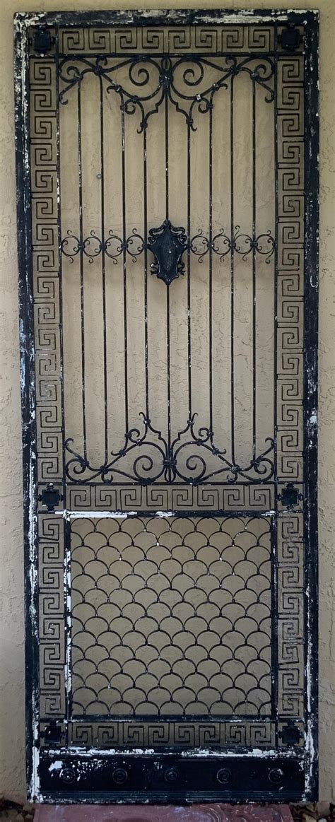 1930s Wrought Iron Gate Or Door At 1stdibs