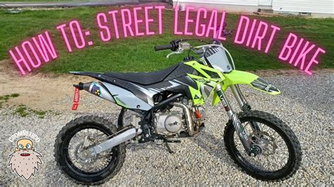 Street Legal Pit Bike Supermoto Conversion How To Do It In Ohio YouTube