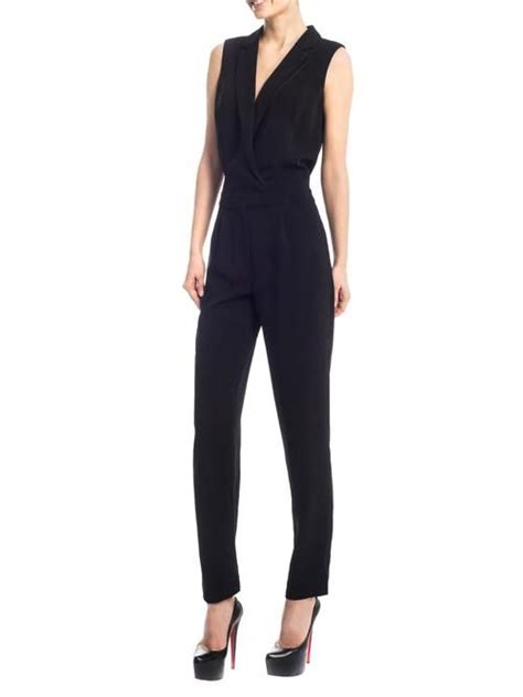 Tuxedo Jumpsuit Sonja By Sonja Morgan Tuxedo Jumpsuit Black