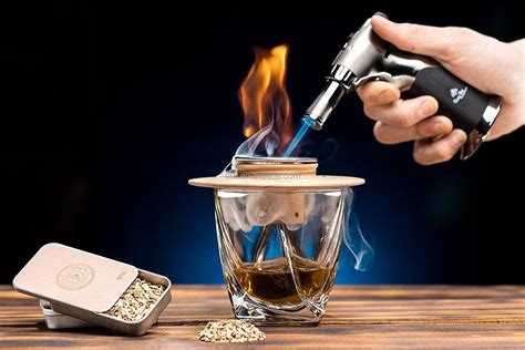 Amazon Top Seller Luxury Fashioned Cocktail Smoker Torch Smoking Kit