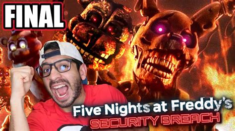 Final Verdadero En Five Nights At Freddys Security Breach En Español