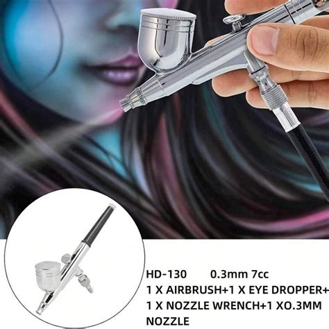 Dual Action Airbrush Set HD130 Präzisionssprühpistole für Modellbau