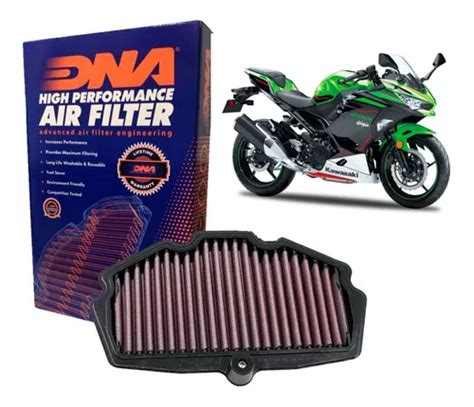 Filtro De Ar Esportivo Lavável Dna Kawasaki Ninja 400 Krt