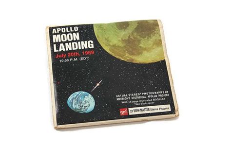 Apollo Moon Landing July View Master Reel By Tenpennygray