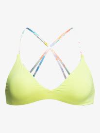 Retro Revo Reversible Triangle Bikini Top For Women Roxy