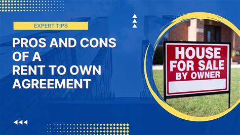 Pros And Cons Of A Rent To Own Agreement Everything You Need To Know