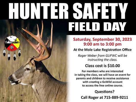 Hunter Safety Field Day Sokaogon Chippewa Community