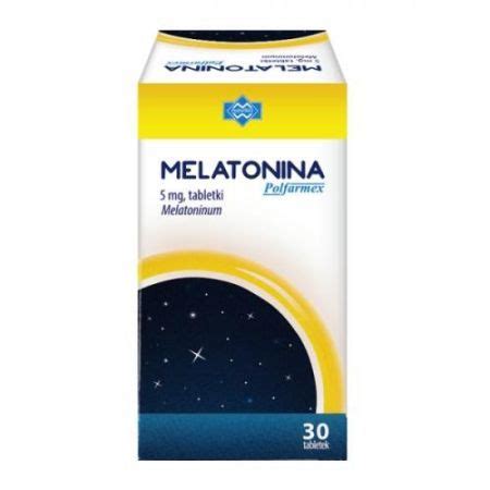 Melatonina 5mg tabletki x 30 szt Polfarmex Na sen Układ nerwowy