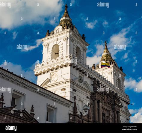 San Francisco Church Sits On The Main Square In Old Town Quito Ecuador