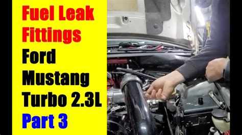 New Fittings Diy Fuel Leak Fix Part 3 Ford Mustang 2 3 Turbo Svo Race Car Project Youtube