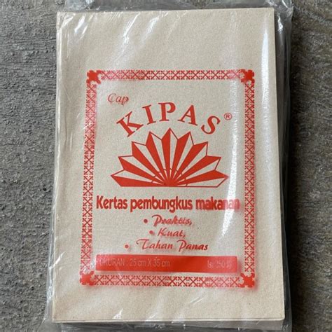 Jual Kertas Nasi Coklat Kertas Minyak Bungkus Nasi Isi Lembar