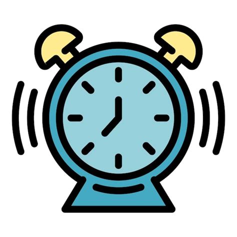 Icono De Reloj Despertador Contorno Icono De Vector De Reloj