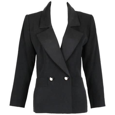 Yves Saint Laurent Ysl Haute Couture Le Smoking Tuxedo Jacket And Skirt No 64222 For Sale At