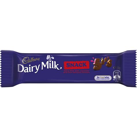 Cadbury Dairy Milk Chocolate Snack 55g Bar Woolworths